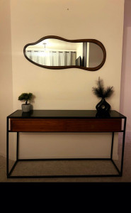 Photo de galerie - Pose du miroir. 
