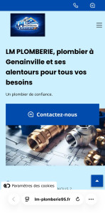 Photo de galerie - Voici mon site internet https://www.lm-plomberie95.fr