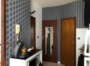 Photo de galerie - Chantier chez une cliente pour la pose de tapisserie