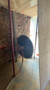 Photo de galerie - Sciage pour ouverture 