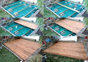 Photo de galerie - Création d'une terrasse en bois. 