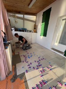 Photo de galerie - Carrelage avec natte 