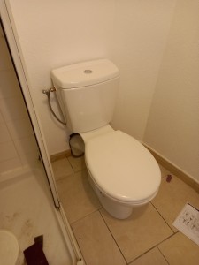 Photo de galerie - Pose d un sanitaire toilette
