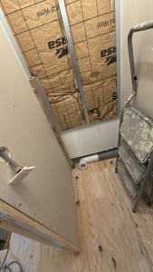 Photo de galerie - Pose d’un wc + finition placo 