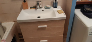 Photo de galerie - Montage et fixation meuble et vasque évier de salle de bain 