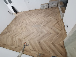 Photo de galerie - Pose de parquet - Revêtement de sol