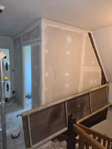 Photo de galerie - Réalisation  cloison salle de bain