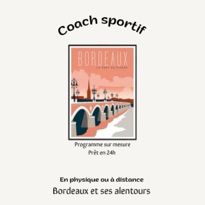 Photo de galerie - Coach sportif en réel dans tout Bordeaux ou à distance dans toute la France 