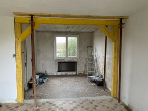 Photo de galerie - Réalisation d’une harche en poteau 15*15