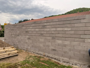 Photo de galerie - Maçonnerie agrandissement garage