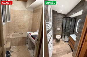 Photo de galerie - Réfection d’une salle de bain 