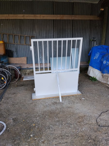 Photo de galerie - Création portillon sur mesure 
Assemblage, soudure et peinture 