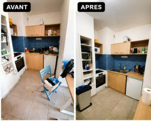 Photo de galerie - Nettoyage approfondi, désencombrement et désinfection pour une remise en état complète. L’espace retrouve sa fonctionnalité et permet une utilisation dans des conditions d’hygiène et de confort optimales. ✨