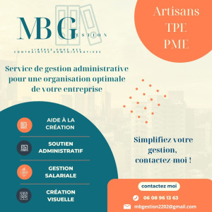 Photo de galerie - Flyer mentionnant les services que je propose et mes coordonnées