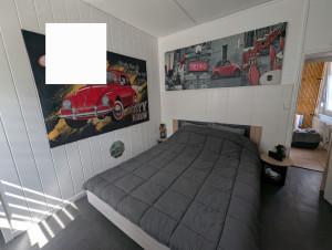Photo de galerie - Pose de peinture blanche pour une chambre 