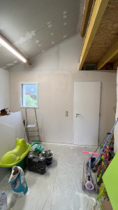 Photo de galerie - Placo plus bande plus ratissage 