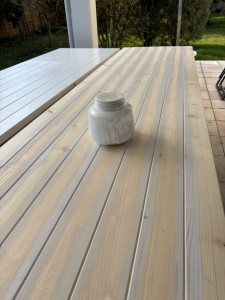 Photo de galerie - Prépa et peinture des nouvelles volets avant la pause 