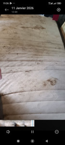 Photo de galerie - Traitement lessivage matelas avant intervention 