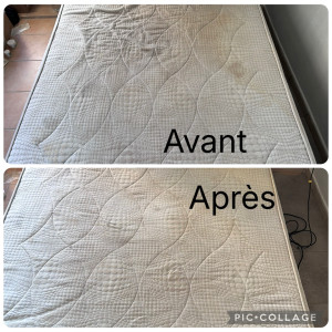 Photo de galerie - Nettoyage de mobilier literie chez un particulier 