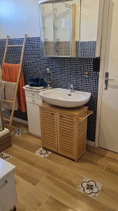 Photo de galerie - Rénovation sdb 
électricité / carrelage