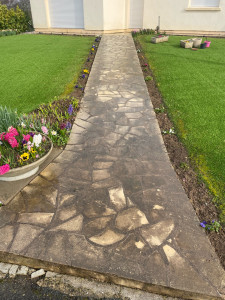 Photo de galerie - Allée, avant nettoyage