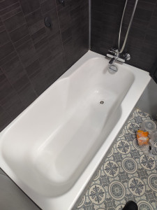 Photo de galerie - Peinture d'une baignoire après 