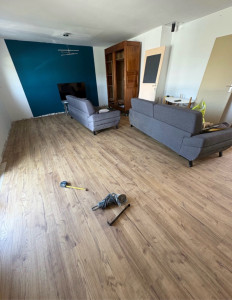 Photo de galerie - Pose de parquet en pvc