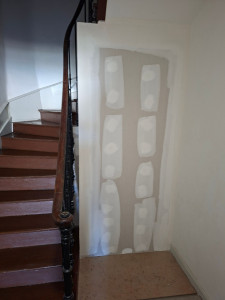 Photo de galerie - Création d'une cloison placo plâtre 