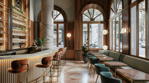 Photo de galerie - Aménagement d’un café / bar 