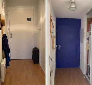 Photo de galerie - Peinture porte d’entrée 