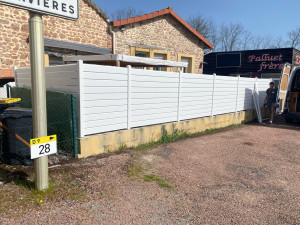 Photo de galerie - Pose de clôture en PVC
