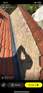 Photo de galerie - Remise en peinture des descentes de zinc 