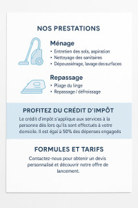 Photo de galerie - Service à la  personne 