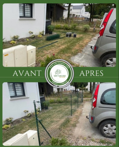 Photo de galerie - Pose de clôture grillage 