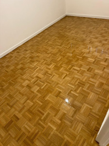 Photo de galerie - Ponçage et vitrification parquet 