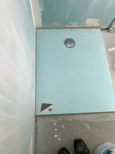 Photo de galerie - Pose receveur de douche 