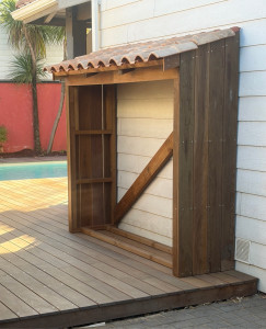 Photo de galerie - Range bois sur mesure