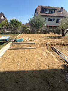 Photo de galerie - Décaissement, plantation , création 