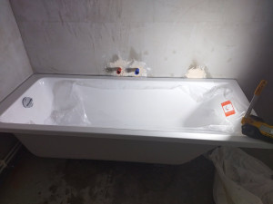 Photo de galerie - Pose de baignoire 