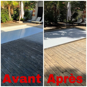 Photo de galerie - Nettoyage terrasse 