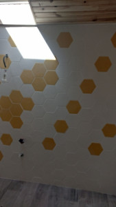 Photo de galerie - Pose de carrelage hexagonale 