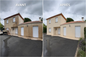 Photo de galerie - Nettoyage de Façade avant et après 