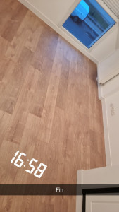 Photo de galerie - Pose de parquet dans une chambre