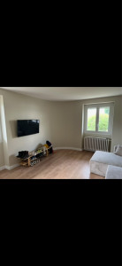 Photo de galerie - Peinture mur + plafond avec pose parquet 