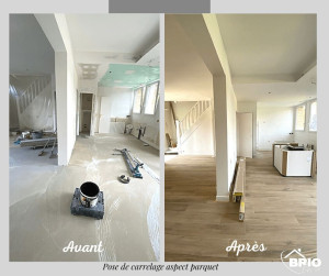 Photo de galerie - Pose de carrelage 