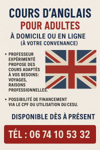 Photo de galerie - Cours d'anglais