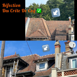 Photo de galerie - Réalisation de crête de coq maçonner ✅