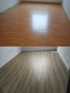 Photo de galerie - Remplacement d'un parquet en mauvaise état 
