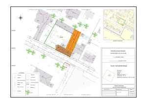Photo de galerie - Plan topographique: exemple de production des plans de masse avec des détail topographiques en 1/200ème