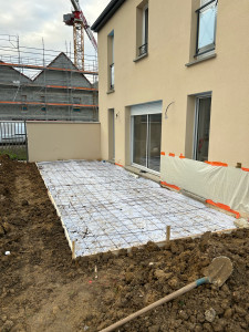 Photo de galerie - Dalle béton 9m x 3m